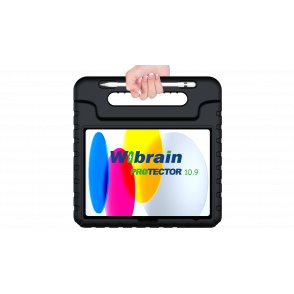 Wibrain iPad 10.9/11.0 Protector hoes, Zwart 10e/11e gen.